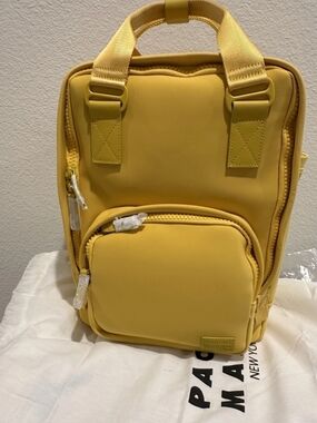 Pacific Mason Cama Small Neoprene Elite Mustard Backpack NWT